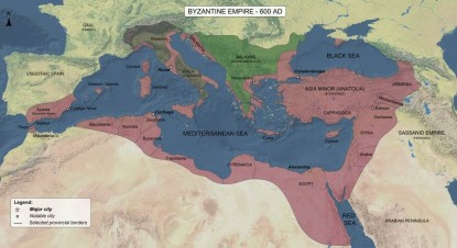 roman byzantine empire map 600
